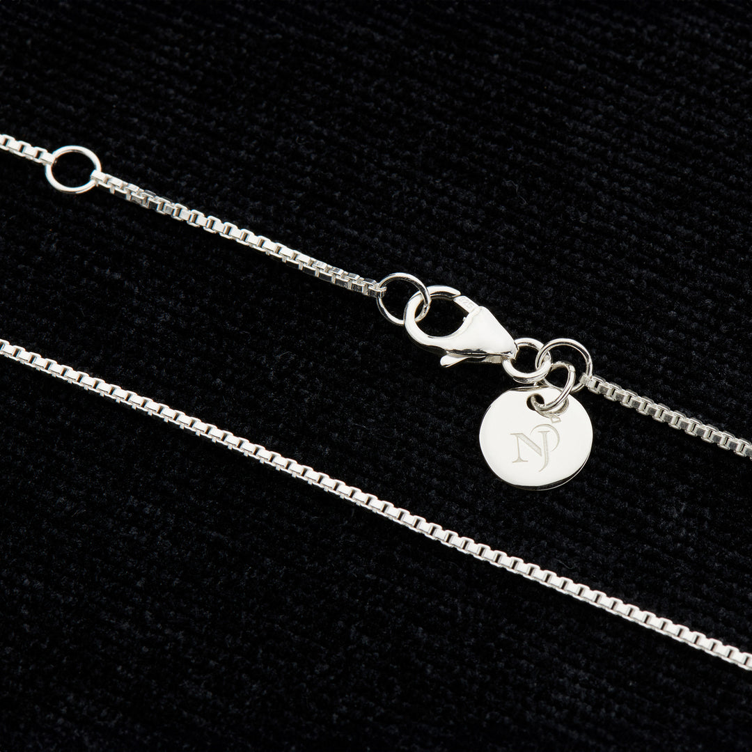 18” Adjustable Sterling Silver Box Chain
