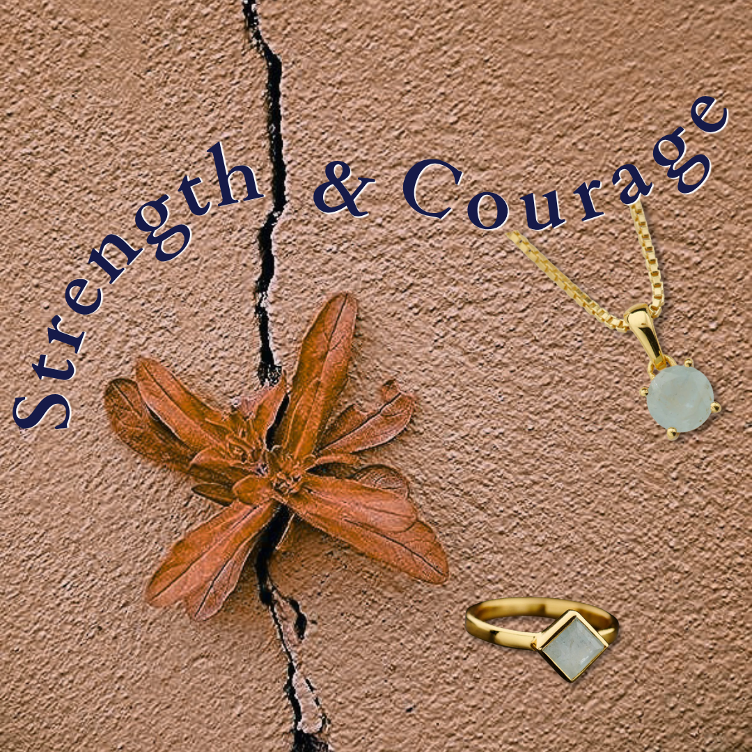 Pale blue aquamarine ring in sterling silver — Nugent Strength & Courage collection