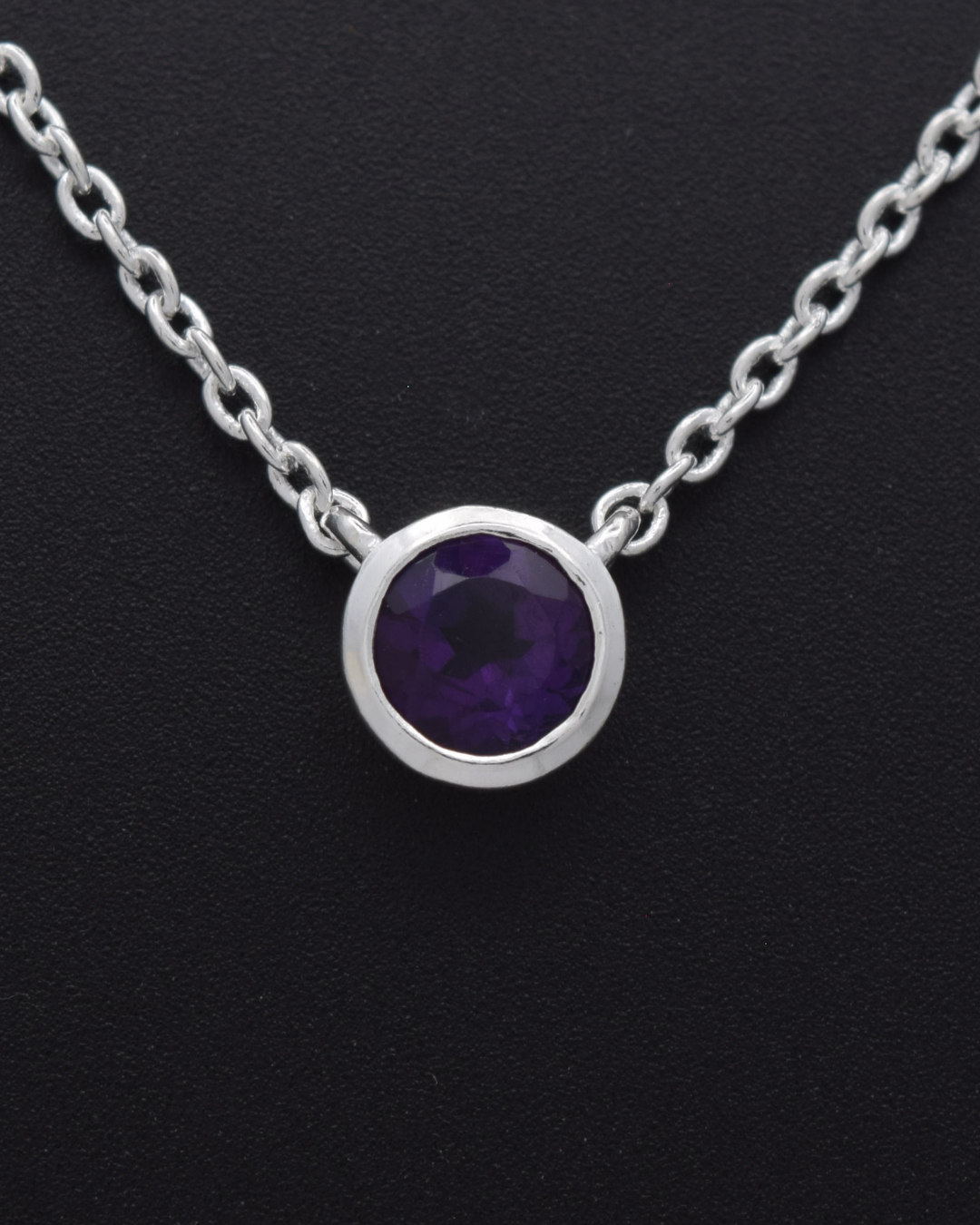 Amethyst Aurora Birthstone Necklace | Silvaria