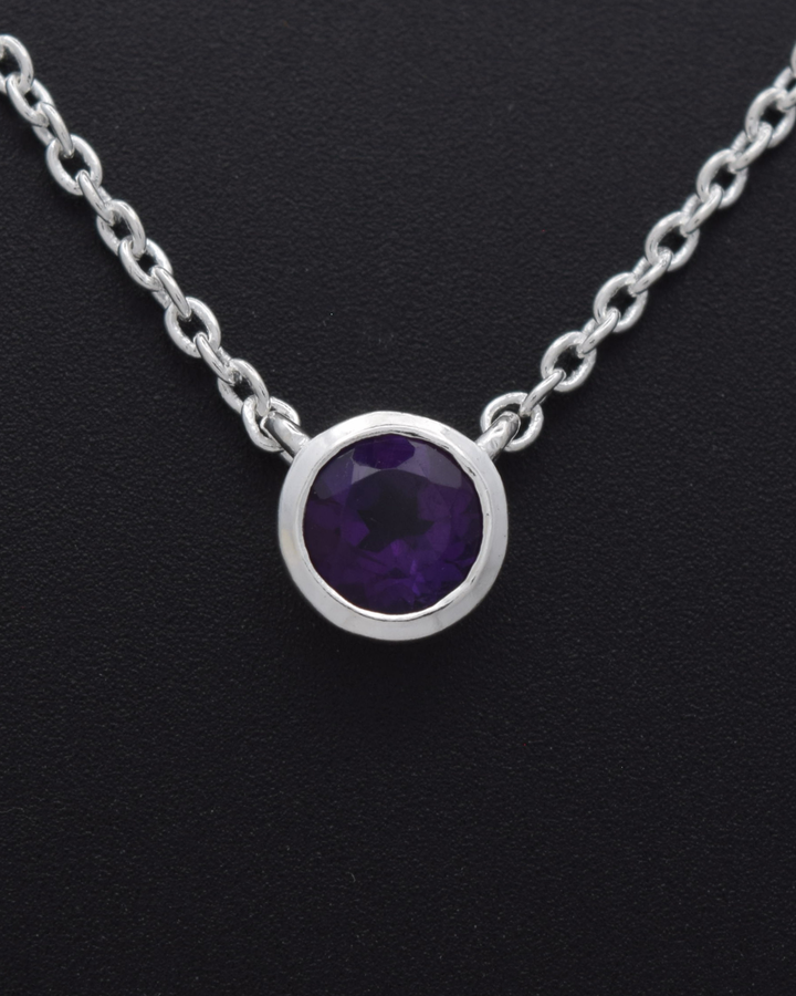 Amethyst Aurora Birthstone Necklace | Silvaria