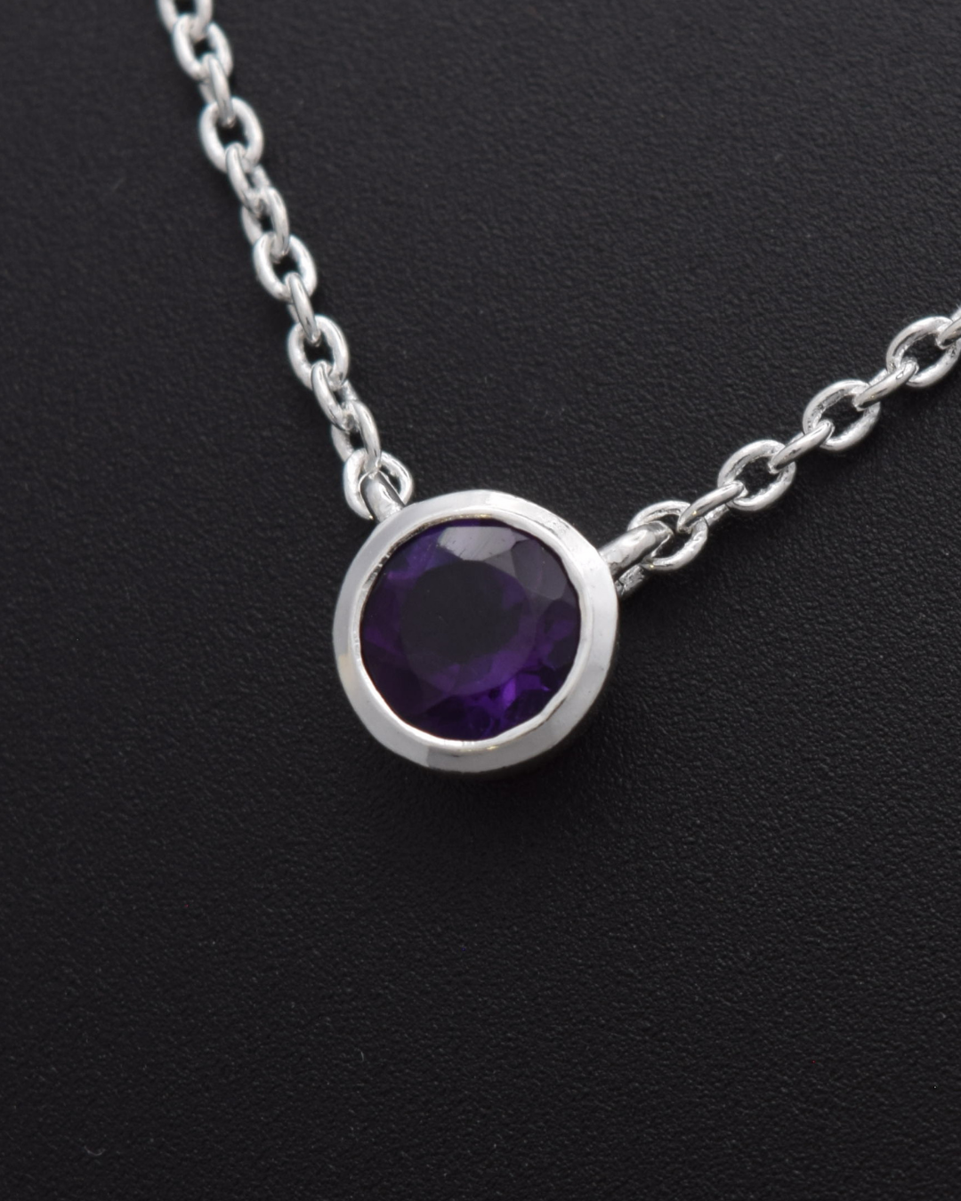 Amethyst Aurora Birthstone Necklace | Silvaria