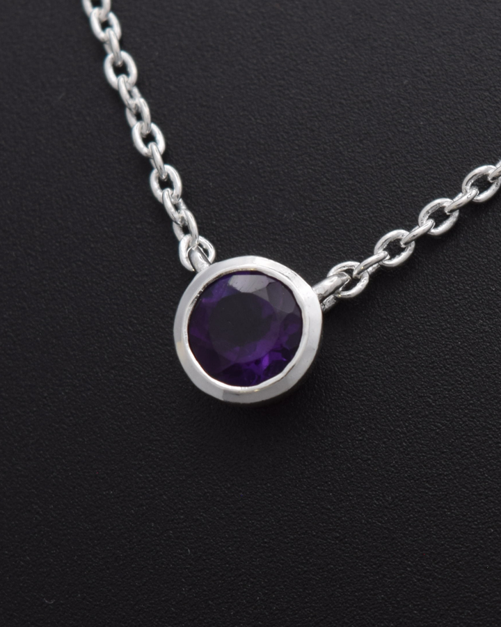 Amethyst Aurora Birthstone Necklace | Silvaria