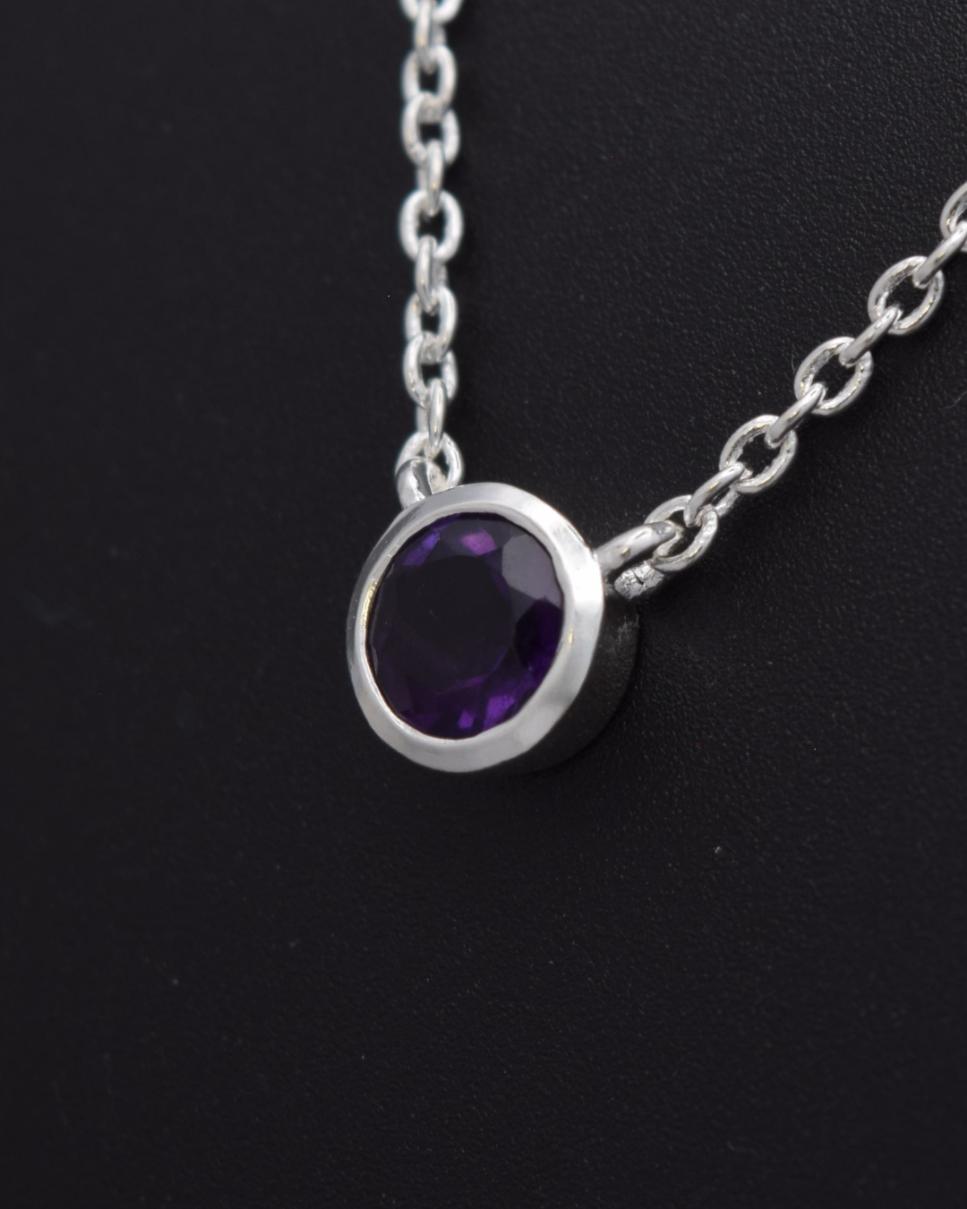 Amethyst Aurora Birthstone Necklace | Silvaria