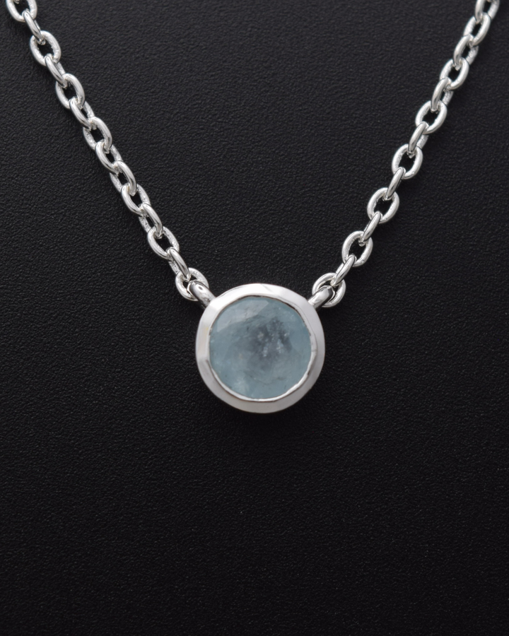 Aquamarine Aurora Birthstone Necklace | Silvaria