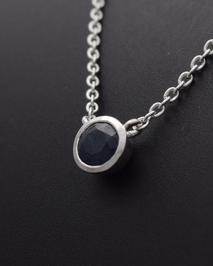 Sapphire Aurora Birthstone Necklace | Silvaria