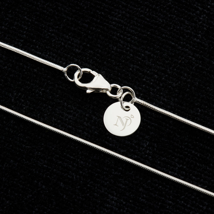 Spotted Sawtooth Fine Silver Pendant With Chain