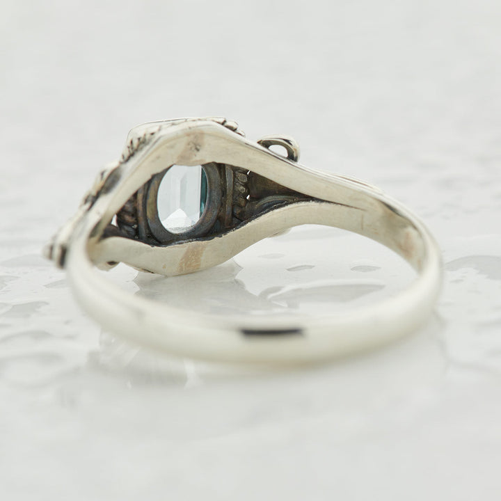 Blue Topaz Sterling Silver Orion Ring