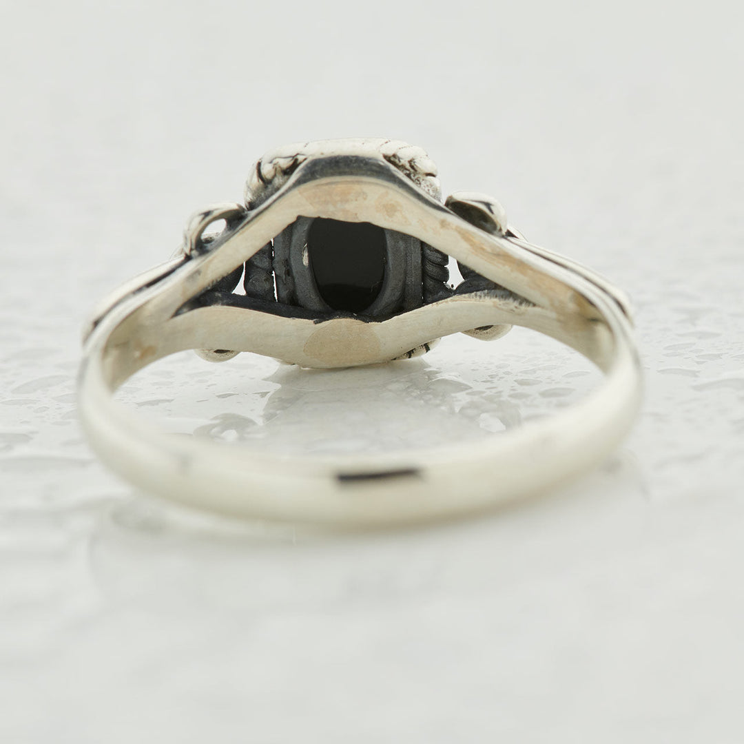Black Onyx Sterling Silver Orion Ring