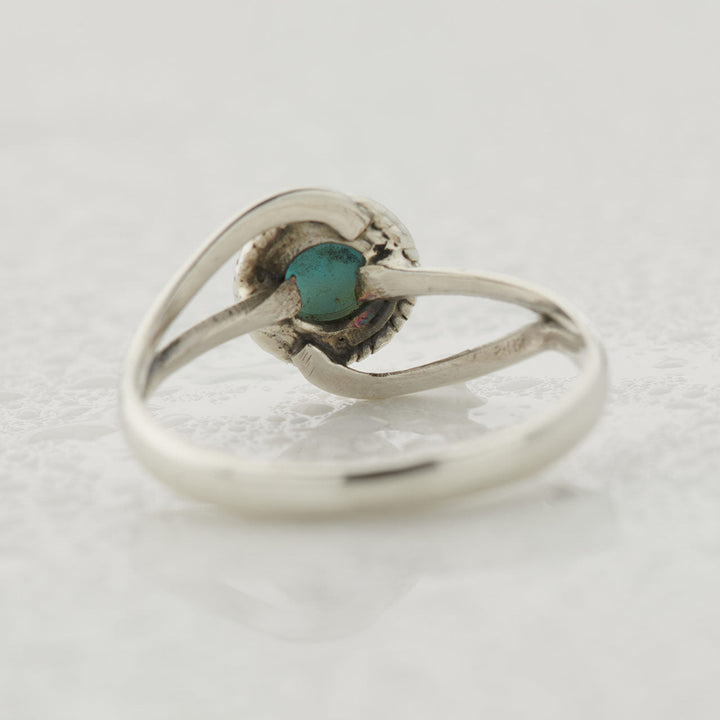 Larimar Sterling Silver Infinity Ring