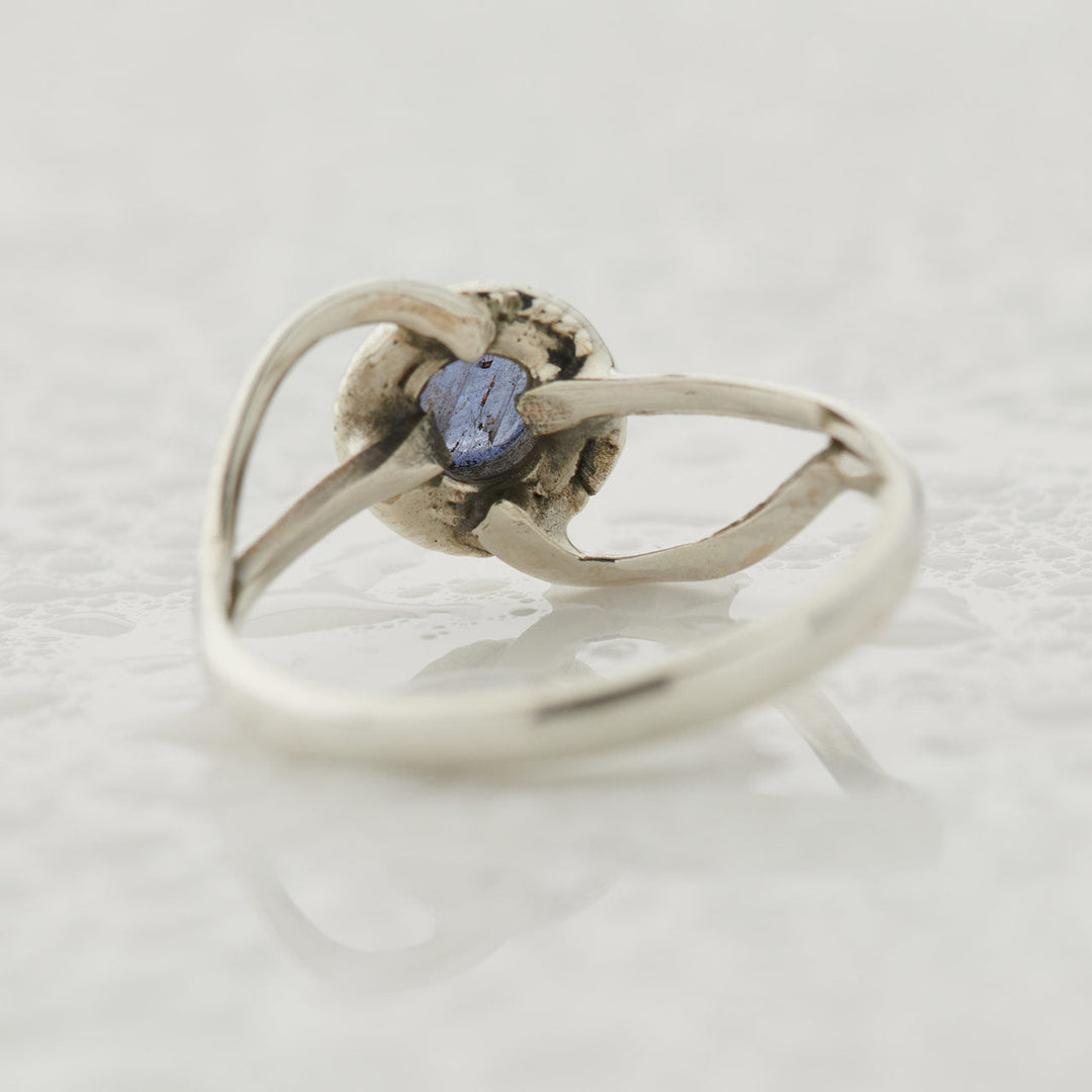Tanzanite Sterling Silver Infinity Ring