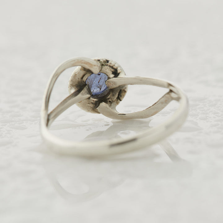 Tanzanite Sterling Silver Infinity Ring