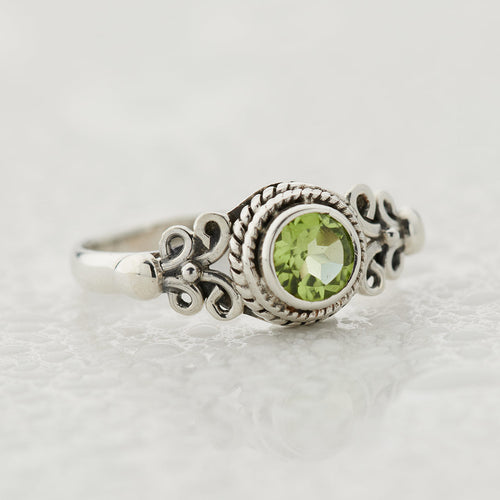 Peridot Sterling Silver Eden Ring