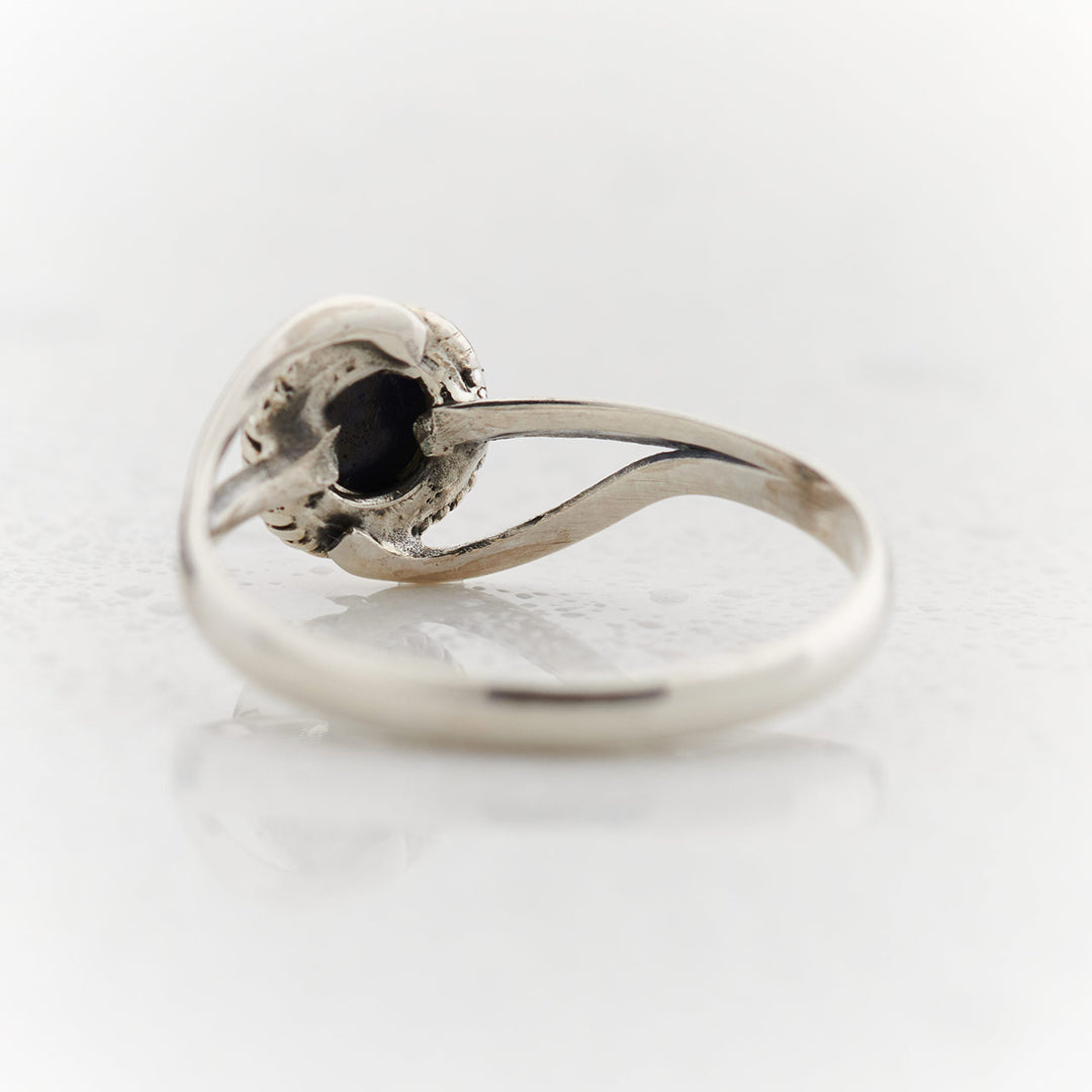 Lapis Sterling Silver Infinity Ring