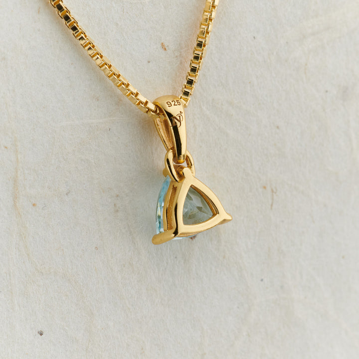 Blue Topaz Everyday Gold Pendant