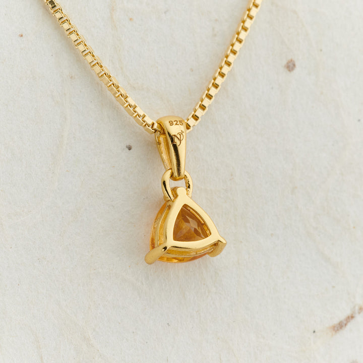 Citrine Everyday Gold Pendant
