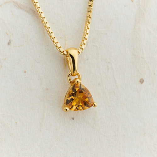 Citrine Everyday Gold Pendant