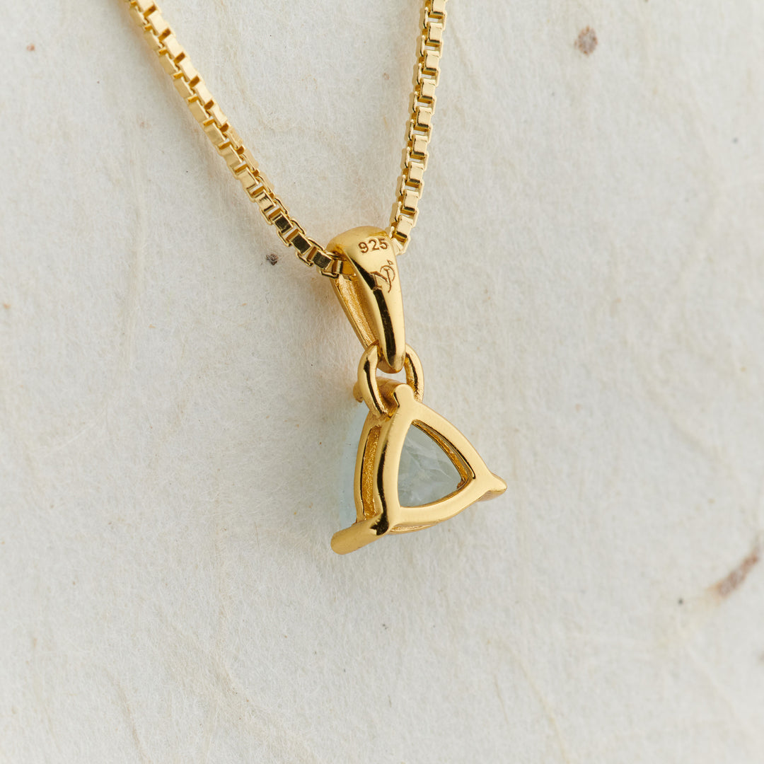 Aquamarine Everyday Gold Pendant