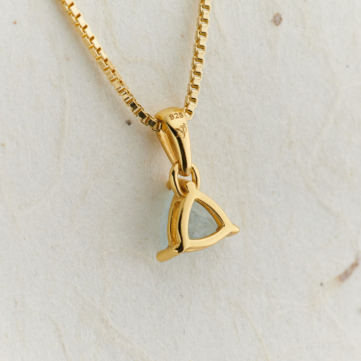 Aquamarine Everyday Gold Pendant