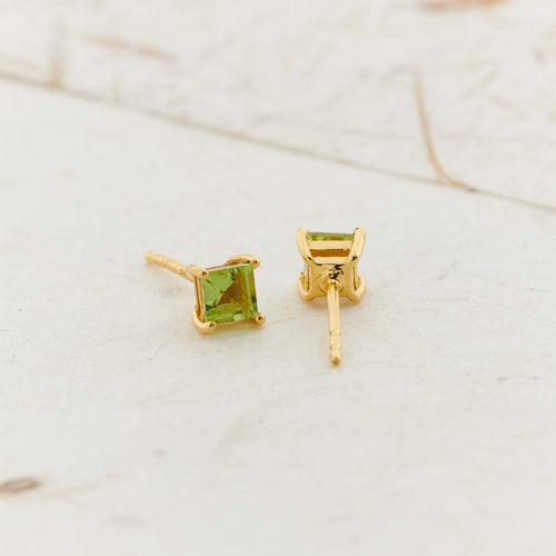 Peridot Everyday Gold Studs