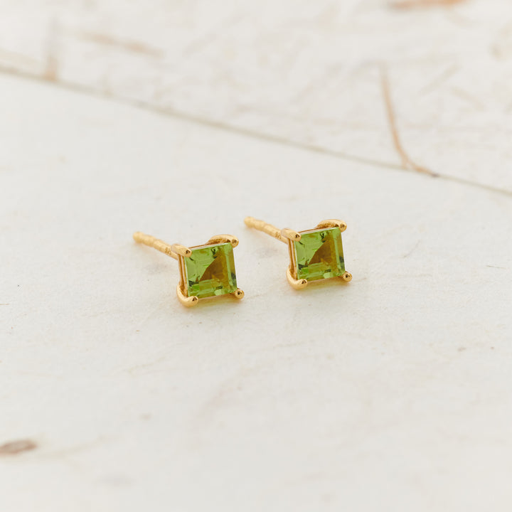 Peridot Everyday Gold Studs