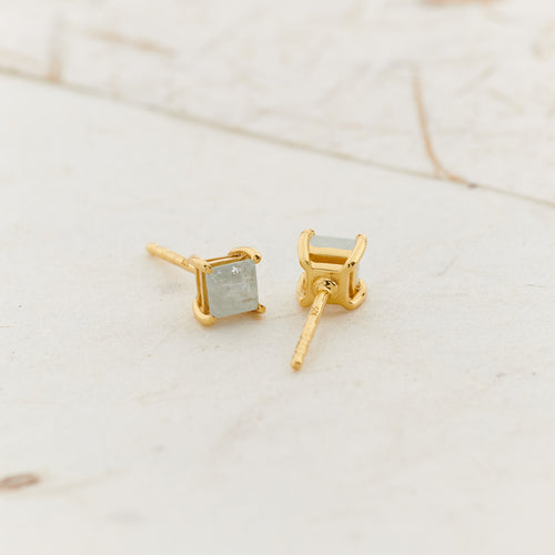 Aquamarine Everyday Gold Studs