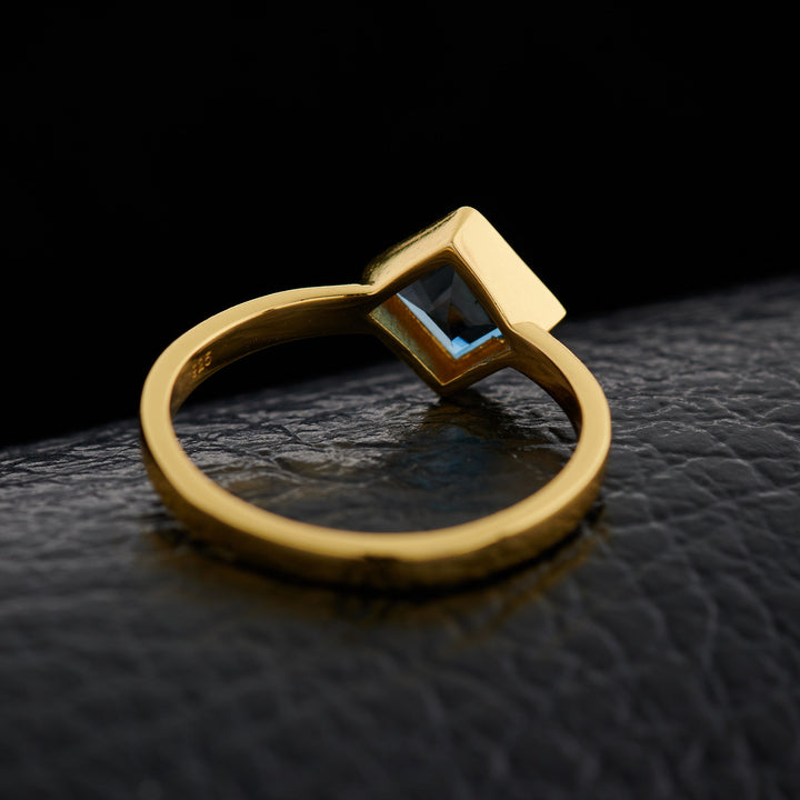 London Blue Topaz Everyday Gold Ring