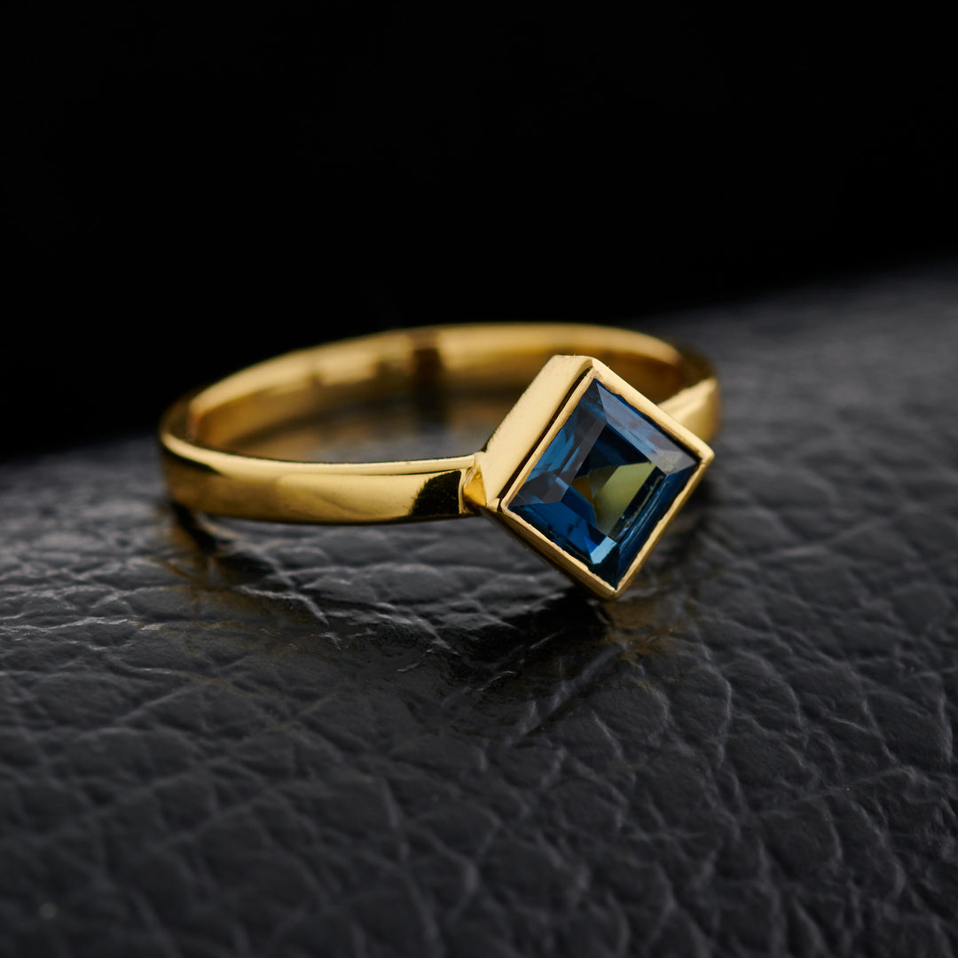 London Blue Topaz Everyday Gold Ring
