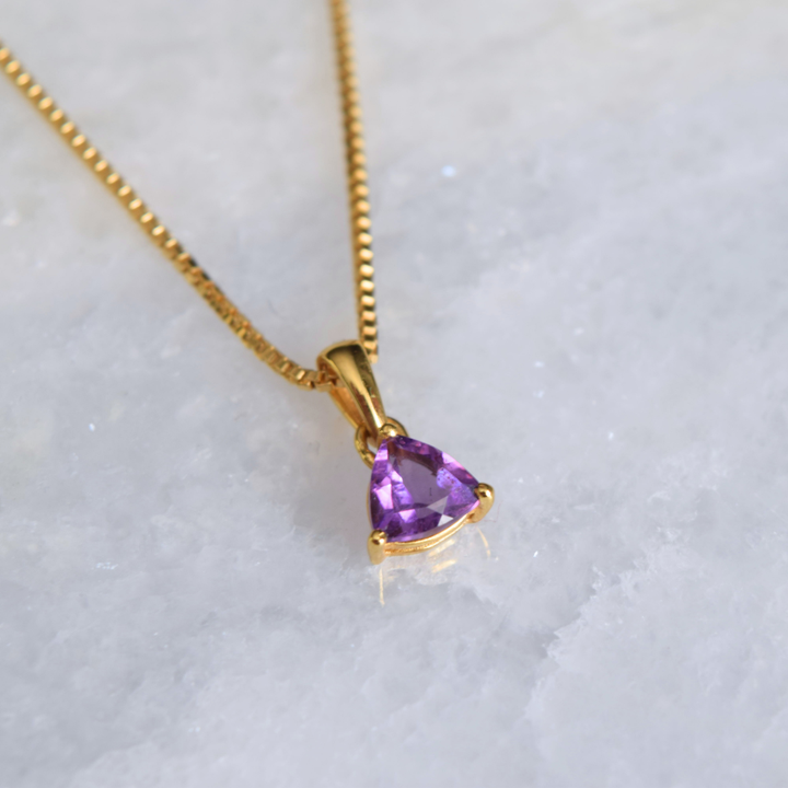 Amethyst Everyday Gold Pendant