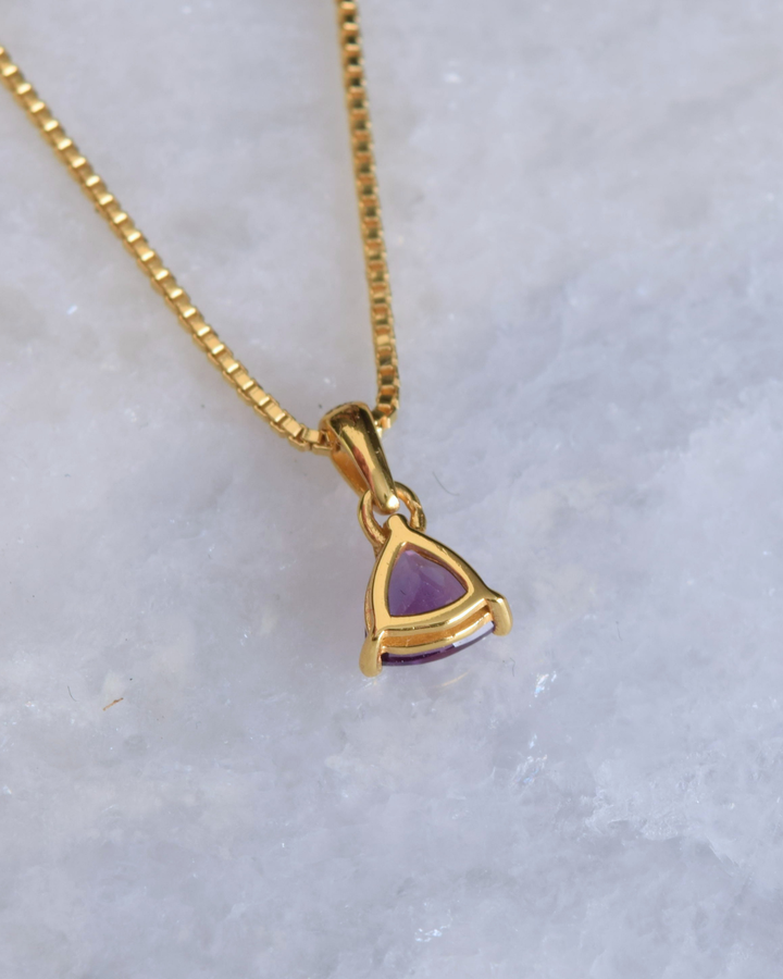 Amethyst Everyday Gold Pendant