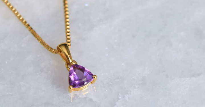 Amethyst Everyday Gold Pendant