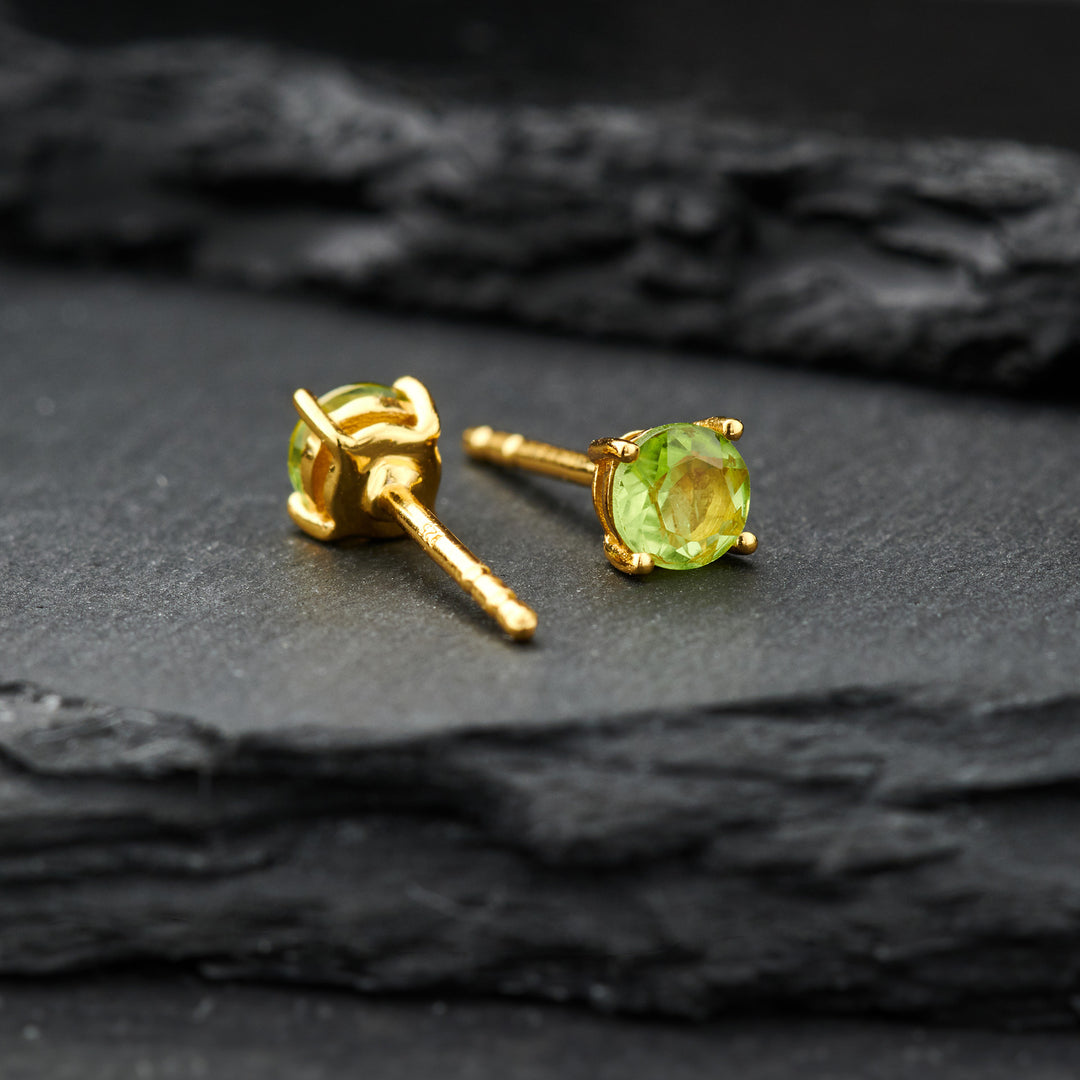 Peridot Everyday Gold Studs