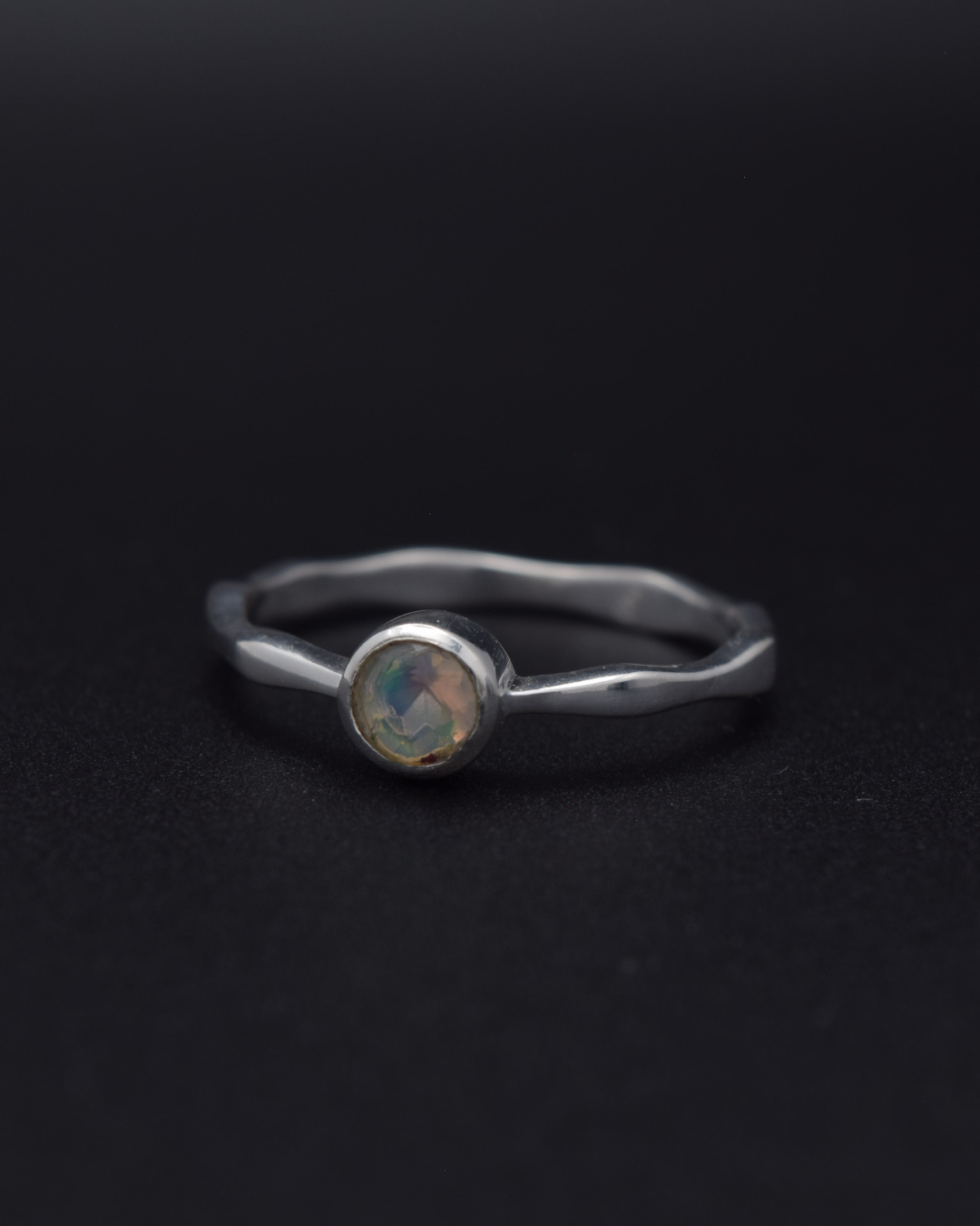 Silvaria Ethiopian Opal Wavy Ring