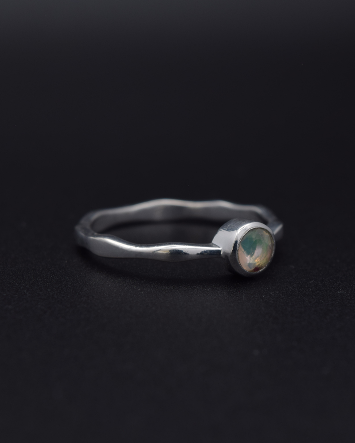 Silvaria Ethiopian Opal Wavy Ring