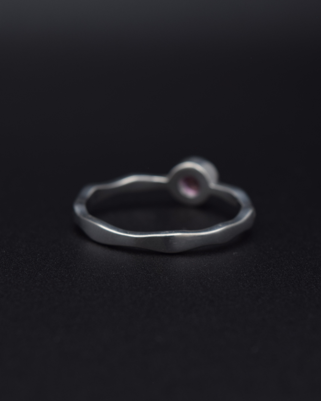 Silvaria Pink Topaz Wavy Ring
