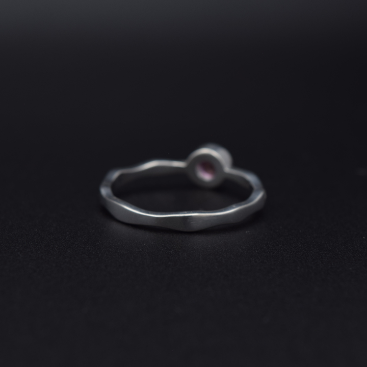 Silvaria Pink Topaz Wavy Ring