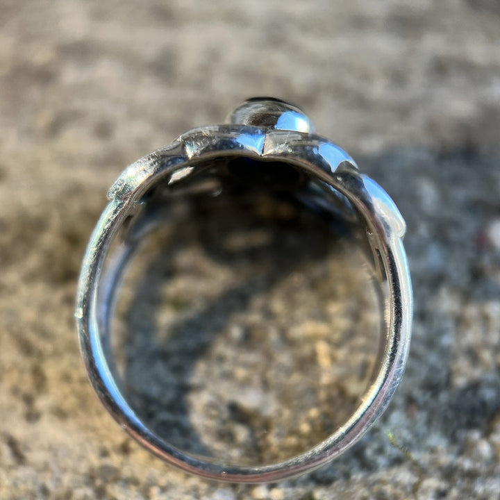 Iolite Ring Celtic Sterling Silver