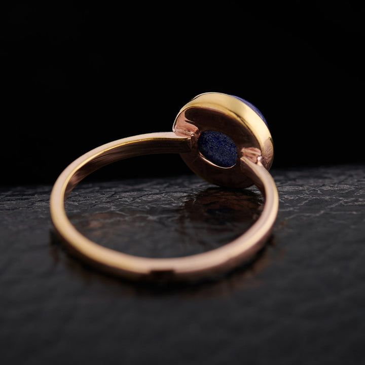 Lapis 14K Rose Gold Ring