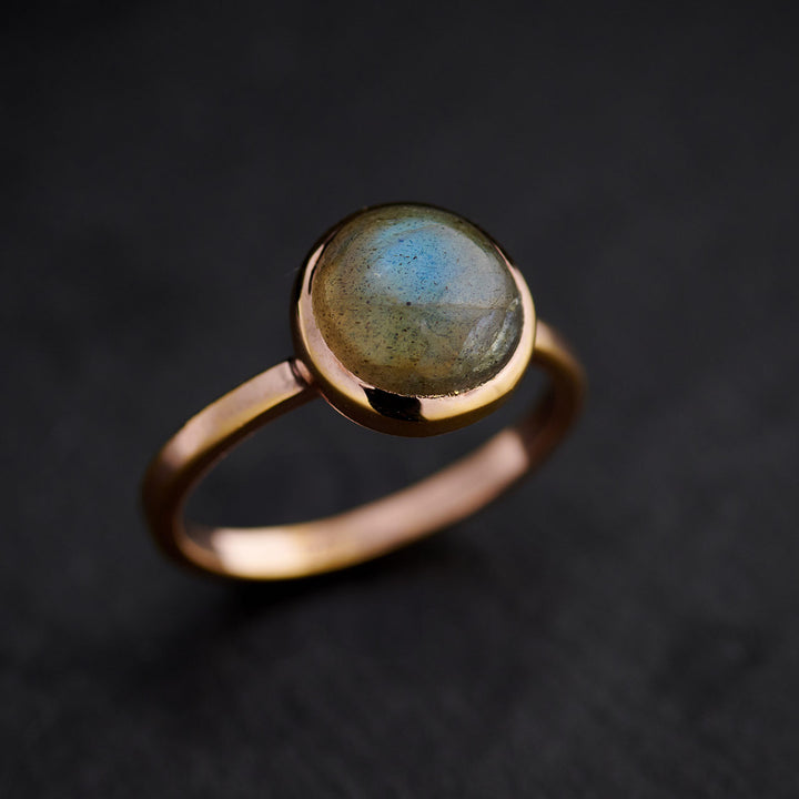 Labradorite 14K Rose Gold Ring