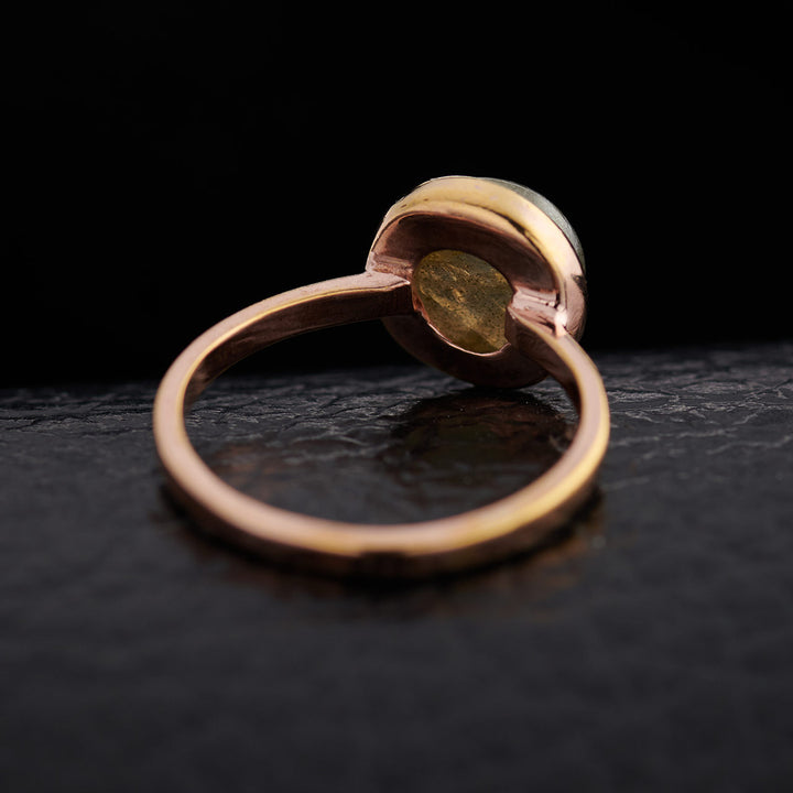 Labradorite 14K Rose Gold Ring