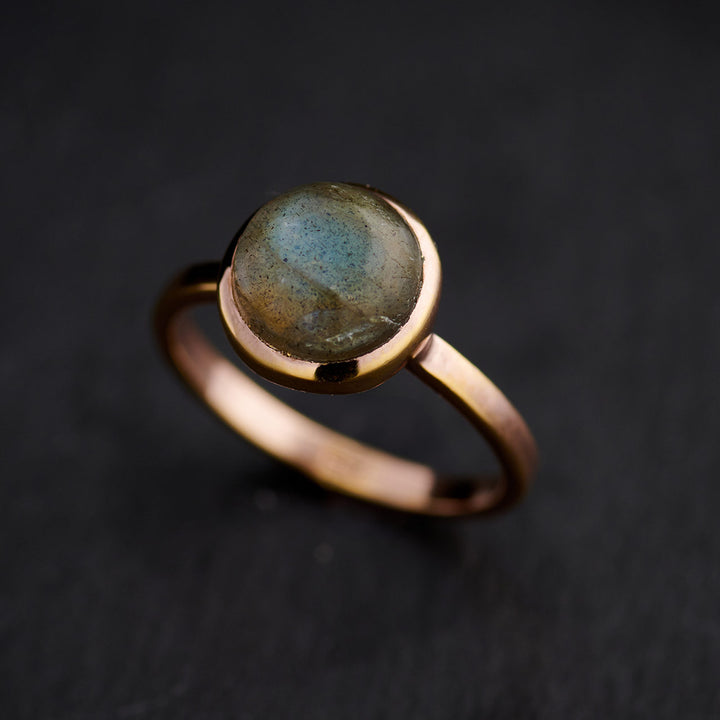 Labradorite 14K Rose Gold Ring