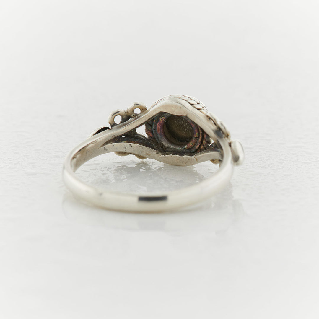 Silver Obsidian Sterling Silver Eden Ring