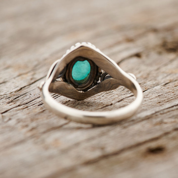 Amazonite Sterling Silver Dahlia Ring