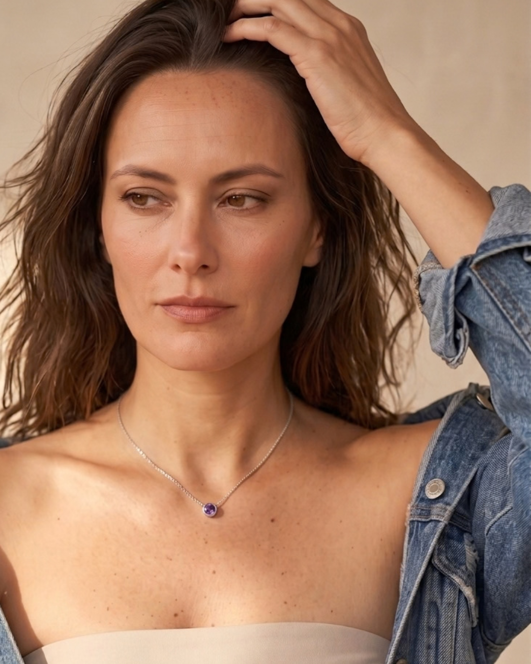Amethyst Aurora Birthstone Necklace | Silvaria