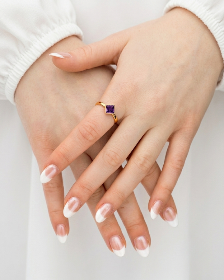 Amethyst Everyday Gold Ring