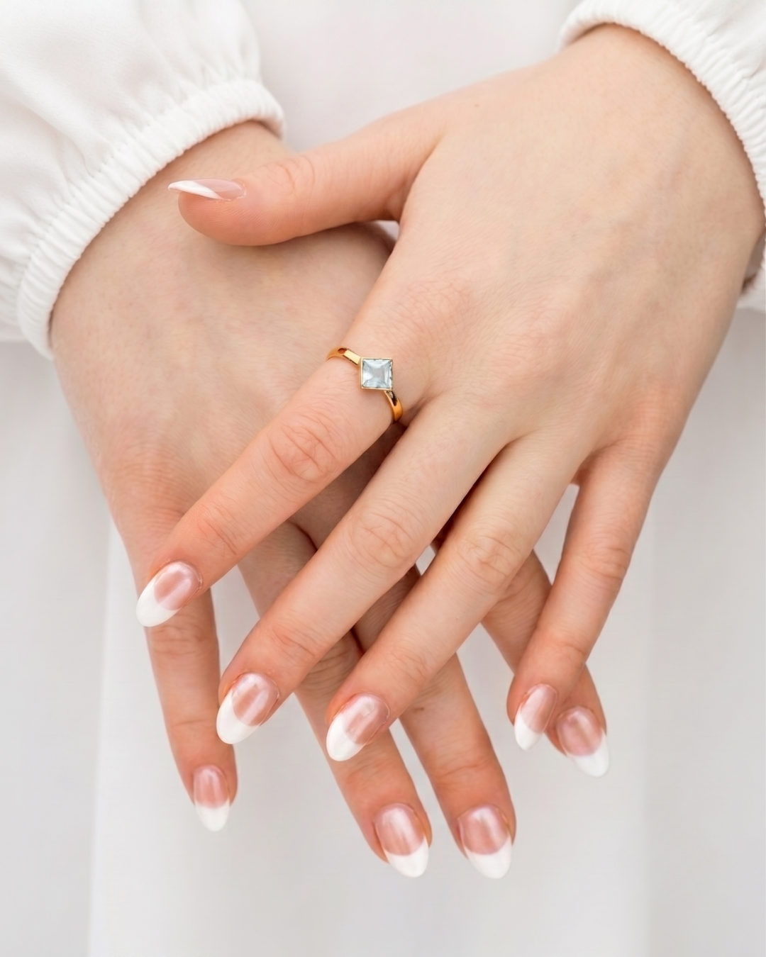 Aquamarine Everyday Gold Ring