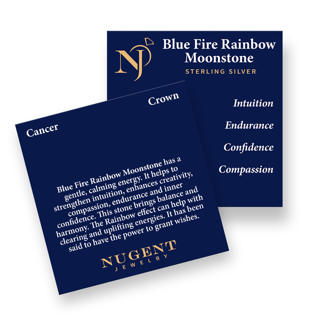 Moonstone Sterling Silver Stud Earrings