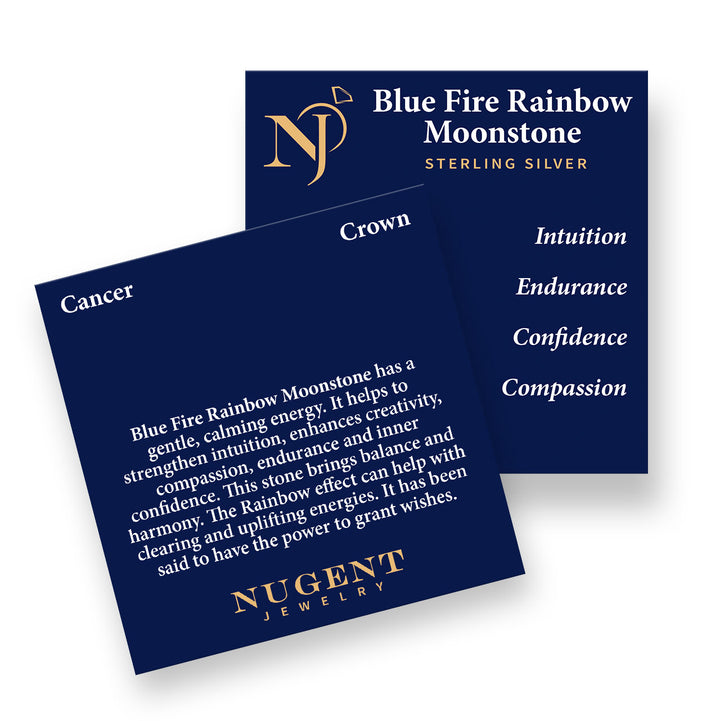 Moonstone Sterling Silver Stud Earrings