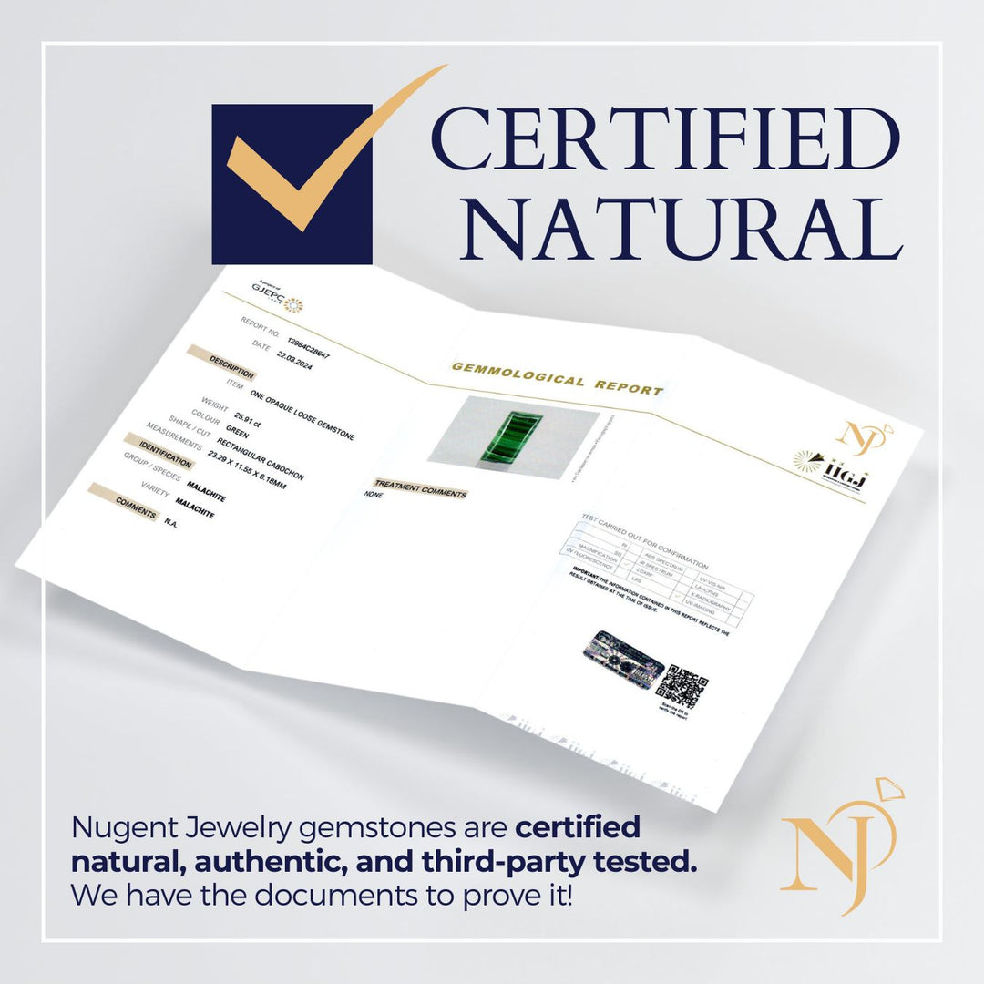 certified natural gemstone documentation