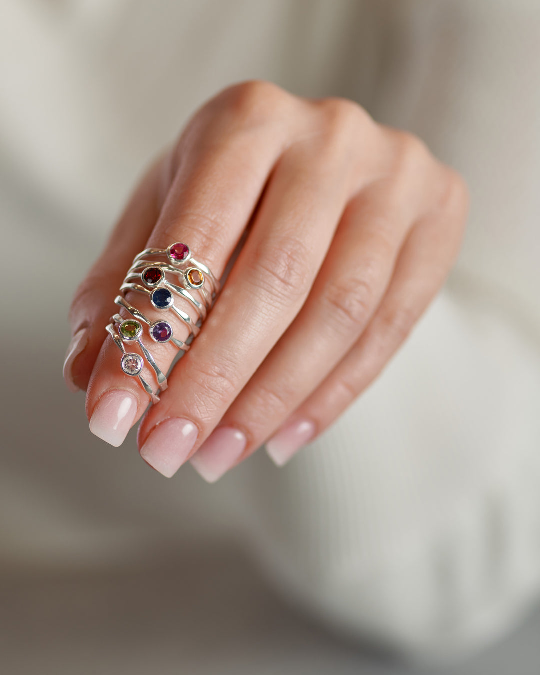 Silvaria Citrine Wavy Ring